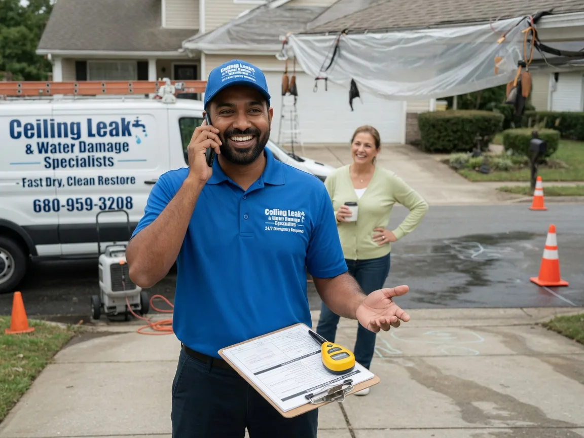 Ceiling Leak Cleanup Halbur, IA FAQs